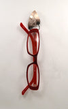 Engraved Handmade Light Copper Triangle Magnetic Eyeglass Holder - Laura Wilson Gallery 