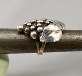 Vintage Sterling Silver Grape Cluster Ring