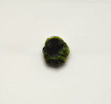 Polished Black and Green Glass Geode Slice 12 x 18 mm  Magnetic Tie Clip, Tie Tack or Brooch - Laura Wilson Gallery 