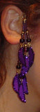 Handmade Deep Purple Non Pierced Ear Wraps - Laura Wilson Gallery 