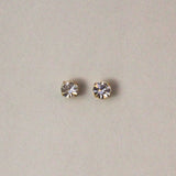 Men's Magnetic 3, 4, and 4.5 MM Round Setting Swarovsky Crystal Earrings & Extra Magnets - Laura Wilson Gallery 