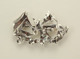 Fused Sterling Silver Pierced Brooch Pin - Laura Wilson Gallery 