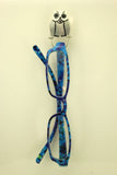 Handmade Hand Painted Owl Magnetic Eyeglass Holder - Laura Wilson Gallery 