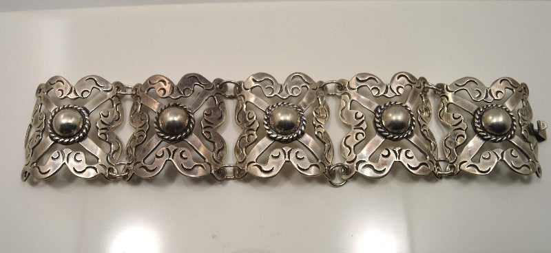 Vintage Mexican Sterling Silver Link Bracelet – Laura Wilson Gallery