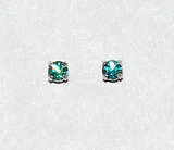 Dazzling Men's 3mm Round Magnetic Crystal Earrings - LauraWilsonGallery