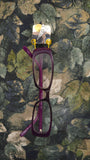 Abstract Square Magnetic Eyeglass Holder in Yellow, Gold and Silver