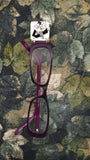 OOAK Square Magnetic Eyeglass Holder in Black and White