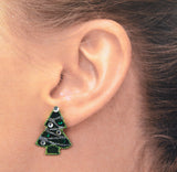 Festive Flair: Magnetic Christmas Tree Earrings