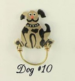 Hand Painted Original Dog Magnetic Eyeglass Holder