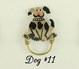 Hand Painted Original Dog Magnetic Eyeglass Holder