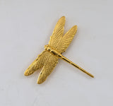 Charming Gold Dragonfly Brooch
