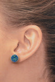 Eye-Catching 10mm Faux Drusy Quartz in Stylish Silver Frame