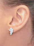 Small White Ghost Earring