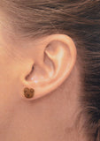 Cute Brown Dog Magnetic Earrings