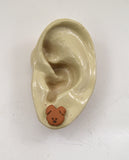 Cute Brown Dog Magnetic Earrings