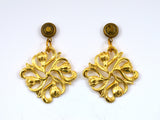 Ornate Gold Dangle Earrings for Effortless Sophistication (Copy)