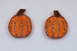 Fabric Pumpkin Earrings