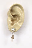 Magnetic Quartz Crystal Dangle Earrings