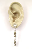 Long Magnetic Crystal Dangle Earrings