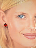 Vibrant 13 mm Magnetic Button Earrings: Turquoise & Gemstone Bliss