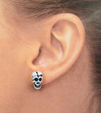 White Skull Earring