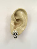 White Skull Earring