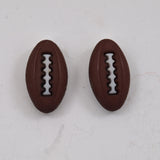 Magnetic Non Pierced Clip Football Magnetic Earrings