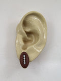 Magnetic Non Pierced Clip Football Magnetic Earrings