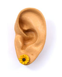 11mm Daisy Earrings in Pierced or Magnetic