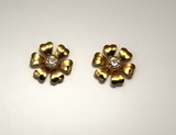 Magnetic Swarovski Crystal Flower Earrings