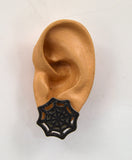 Black Spiderweb Earrings