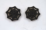 Black Spiderweb Earrings