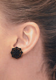 Black Spiderweb Earrings