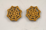 Gold Spiderweb Earrings