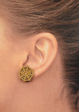 Gold Spiderweb Earrings