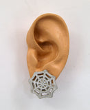 Silver Spiderweb Earrings