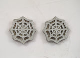 Silver Spiderweb Earrings