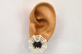White Spiderweb Earrings