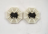 White Spiderweb Earrings