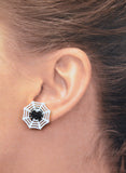 White Spiderweb Earrings