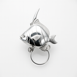 Stylish Gold, Silver or Brass Fish Holder for Glasses & Badges