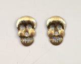 Aluminum Skull Magnetic Non Pierced Earrings