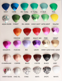 Handmade Heart Magnetic or Pierced Heart Earrings in All Colors - Laura Wilson Gallery 