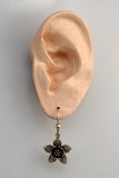 Sterling Silver Dangle Large Columbine Flower Pierced Earring - Laura Wilson Gallery 