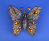 Light Purple and Topaz Magnetic Butterfly Brooch - Laura Wilson Gallery 
