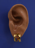 14 Karat Gold or Nickel Plated  Double Hoop Magnetic or Pierced  Earrings - Laura Wilson Gallery 