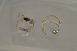 14 Karat Gold or Nickel Plated  Double Hoop Magnetic or Pierced  Earrings - Laura Wilson Gallery 