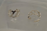 14 Karat Gold or Nickel Plated  Twisted Hoop Magnetic or Pierced  Earrings - Laura Wilson Gallery 