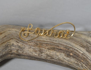 14k Gold Filled Wire Brooch for Laura - Laura Wilson Gallery 