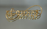 14k Gold Filled Wire Brooch for Laura - Laura Wilson Gallery 